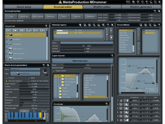 MDrummer2 is said to be easy to use.